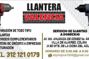 Llantera Valencia en Villa de Álvarez