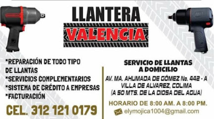 Llantera Valencia en Villa de Álvarez