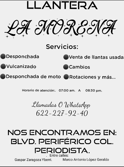 Llantera La Morena en Guaymas