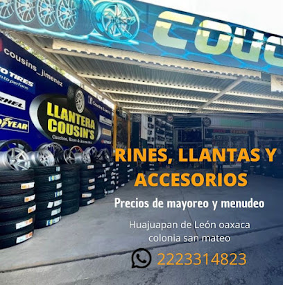 Llantera Cousins Jimenez en Huajuapan de León